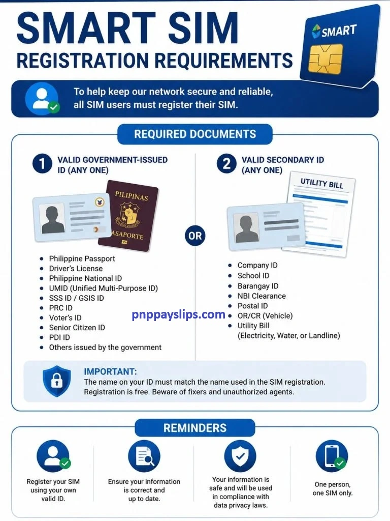 Smart SIM Registration Requirments