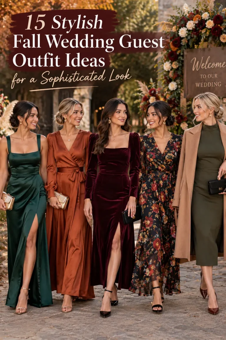 15 Stylish Fall Wedding Guest Outfit Ideas for a Sophisticated Look