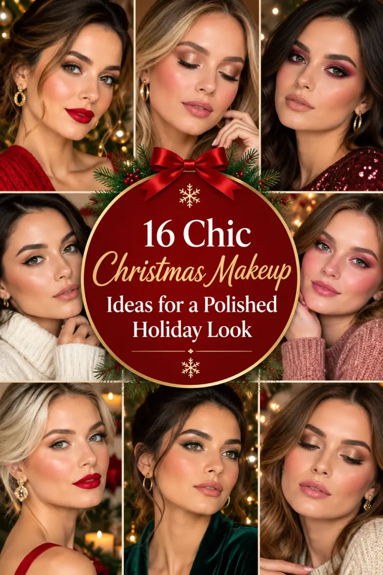 16 Chic Christmas Makeup Ideas for a Polished Holiday Look