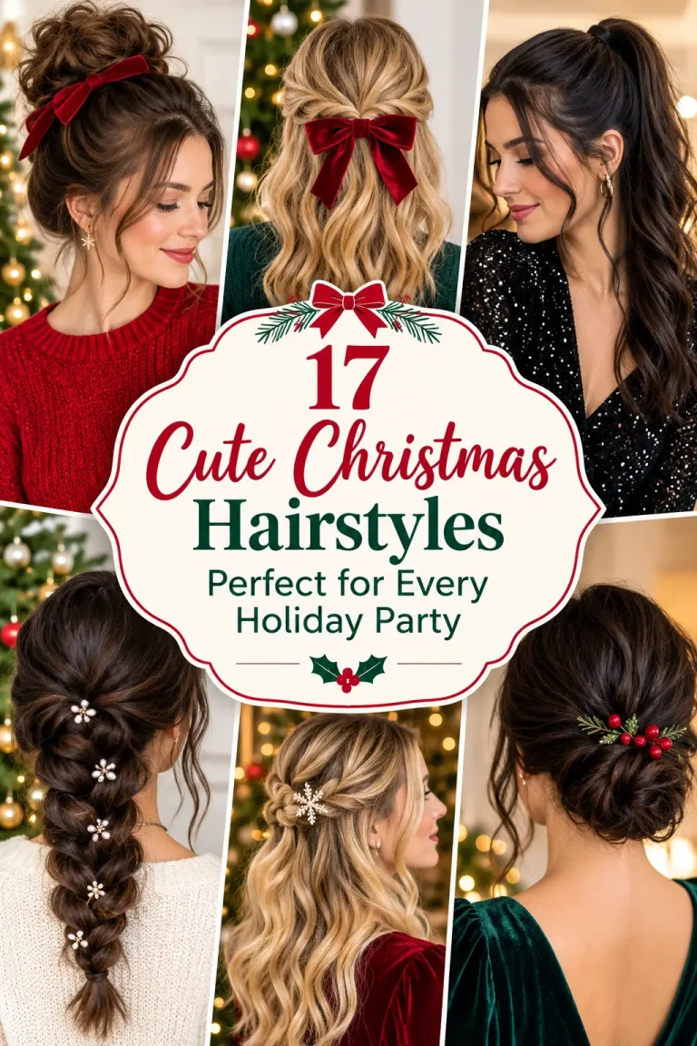 17 Cute Christmas Hairstyles Perfect for Every Holiday Party