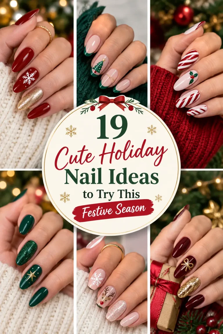 19Cute Holiday Nail Ideas to Try This Festive Season