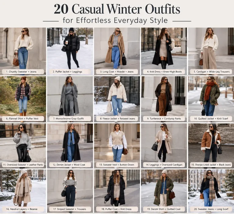 20 Casual Winter Outfits for Effortless Everyday Style