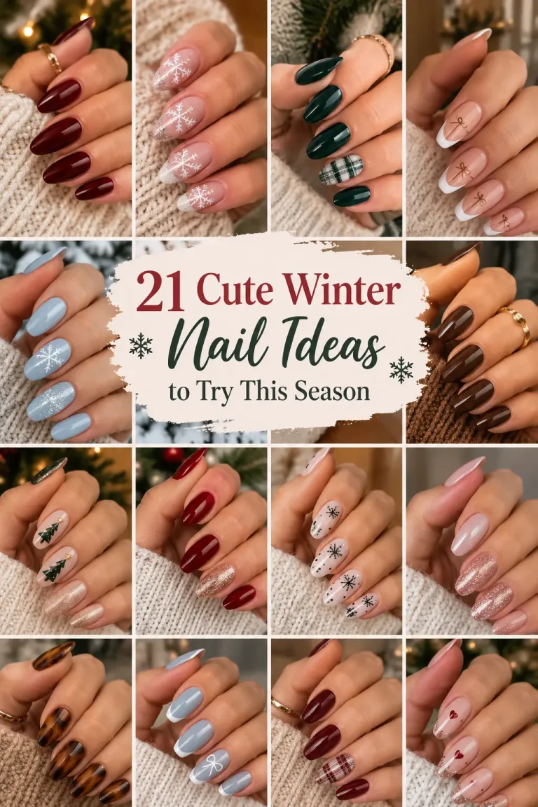 21 Cute Winter Nail Ideas to Try This Season