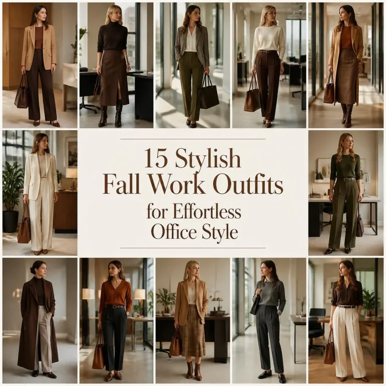 15 Stylish Fall Work Outfits for Effortless Office Style