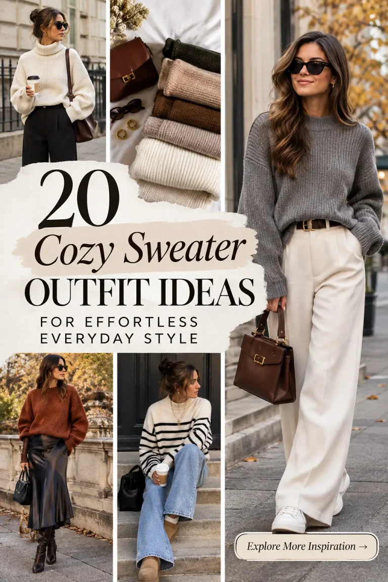 20 Cozy Sweater Outfit Ideas for Effortless Everyday Style