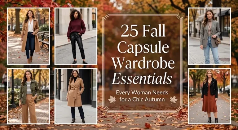 25 Fall Capsule Wardrobe Essentials Every Woman Needs for a Chic Autumn
